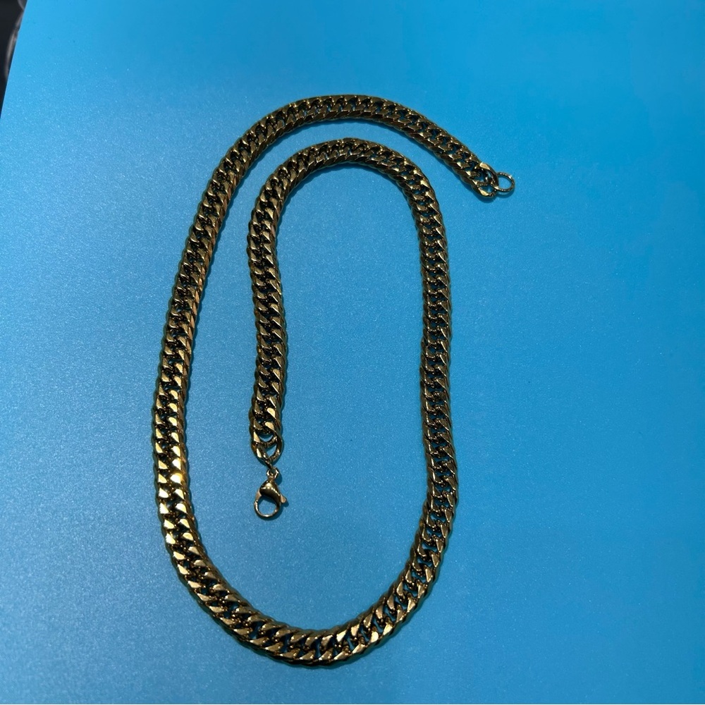 14k Yellow Gold Plated Chain , Necklaces for Man for Everyday, Heavy,Brand New